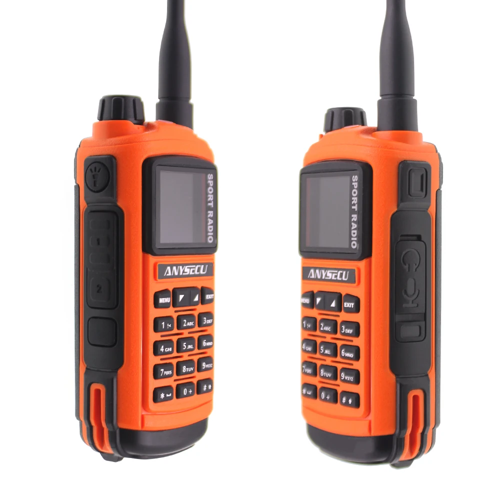 Anysecu AC-580 Bluetooth Walkie Talkie профессиональное Спортивное радио VHF 136-174MHz UHF 400-520MHz 5W радиостанция GP8800