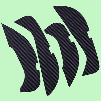 

CITALL 4pcs/set Front & Rear Carbon Fier Door Pad Anti-Kick Protection Mat Stickers Fit for Mercedes Benz E Class W213 2016-2018
