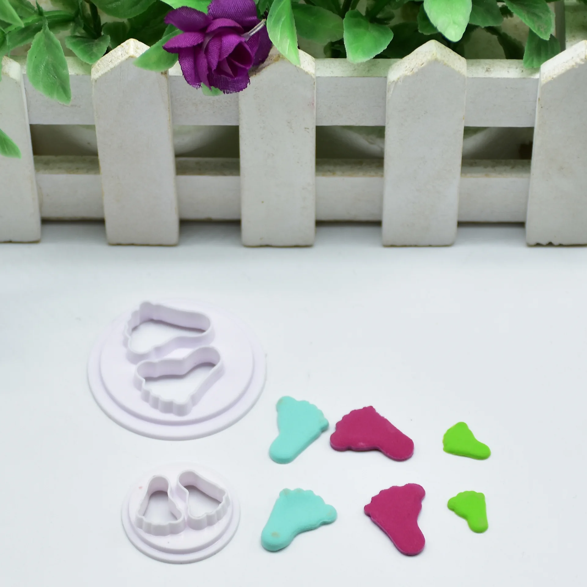 2 шт./компл. торта Fondant(сахарная) для резки хлеба Еда формы для выпечки инструмент для форма ног