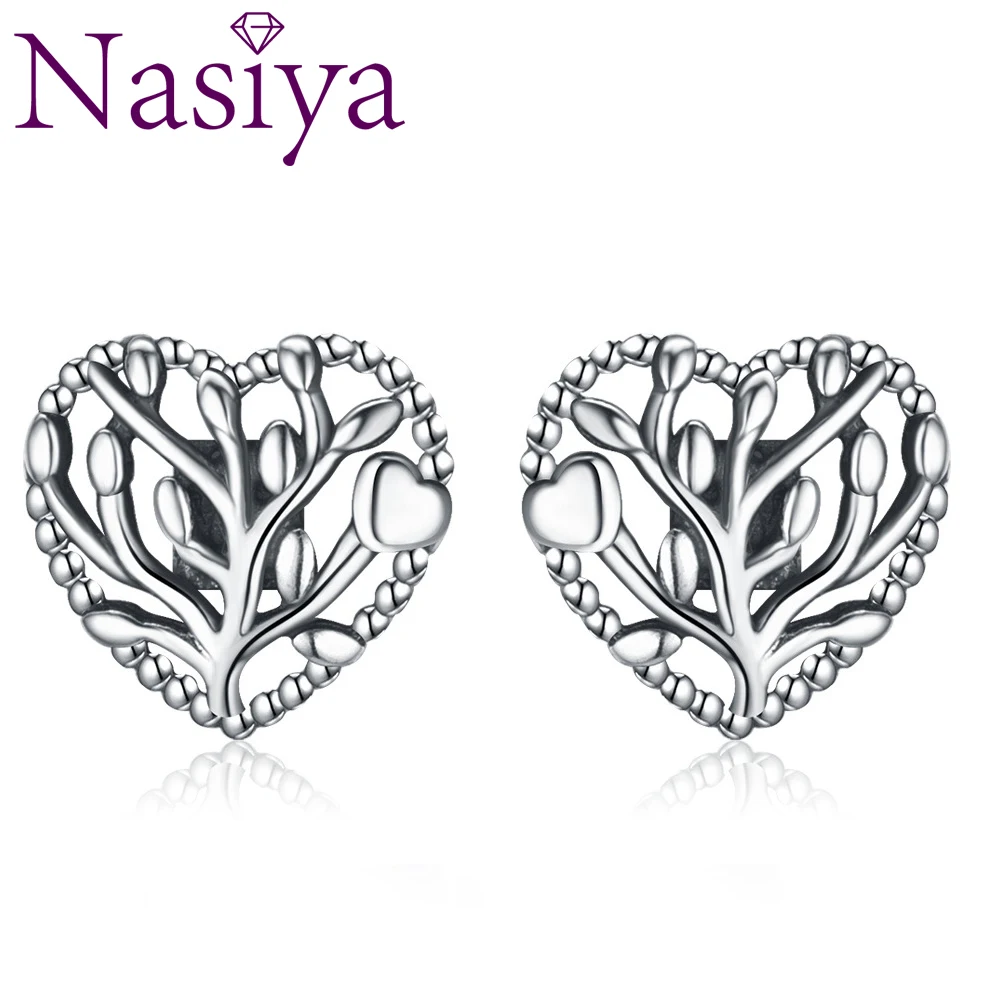 

100% 925 Sterling Silver Petite Plain Hearts Stud Earrings for Women Silver Small Earrings Fine Jewelry brincos