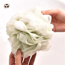 1 шт. чистый цвет сетчатый шар для ванны скруббер массажер Нейлоновая губка богатые пузырьки чистящие средства для дома аксессуары для душа