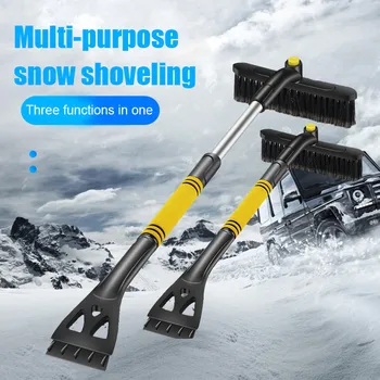 

New 360 Drgree Snow Scraper with Brush for Car Windshield Snow Remove Frost Adjustable Broom LMH66