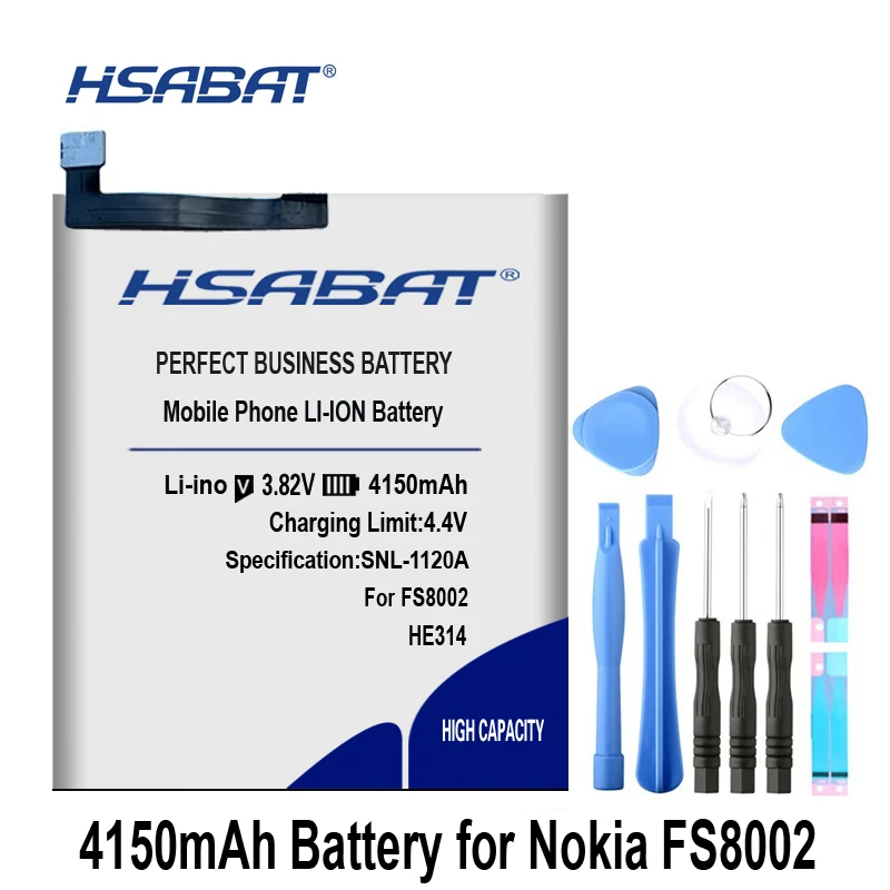 

HSABAT HE314 4100mAh Battery for SHARP AQUOS Z2 A1 FS8002 Batteries