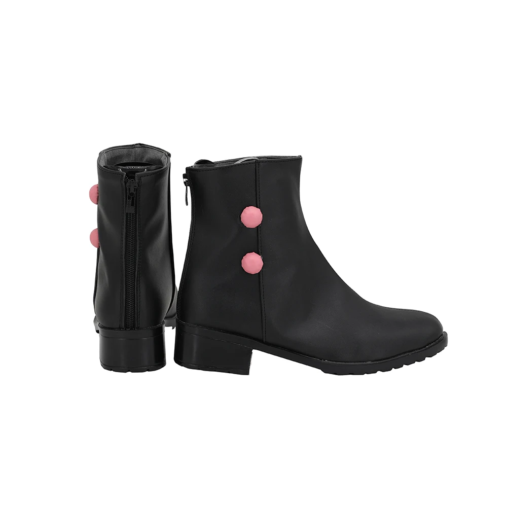 Touken Ranbu Kokindenjunotachi Cosplay Boots Black Leather Shoes Custom Made Any Size (3)