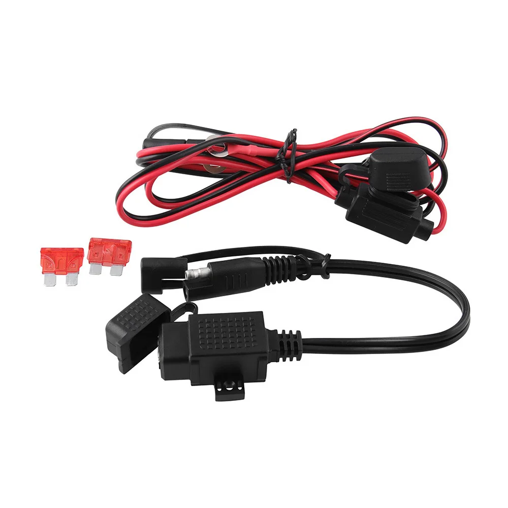 Мотоцикл USB зарядное устройство водонепроницаемый SAE к USB кабель адаптер телефон gps планшеты