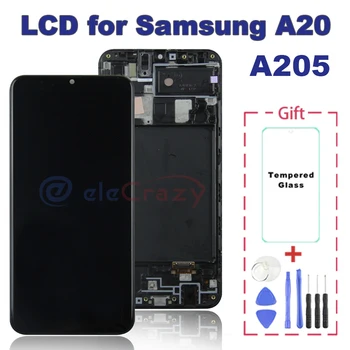 

Original for Samsung Galaxy A20 LCD Display A205 A205F Screen with Touch Digitizer Assembly Replacement Kit 100% tested