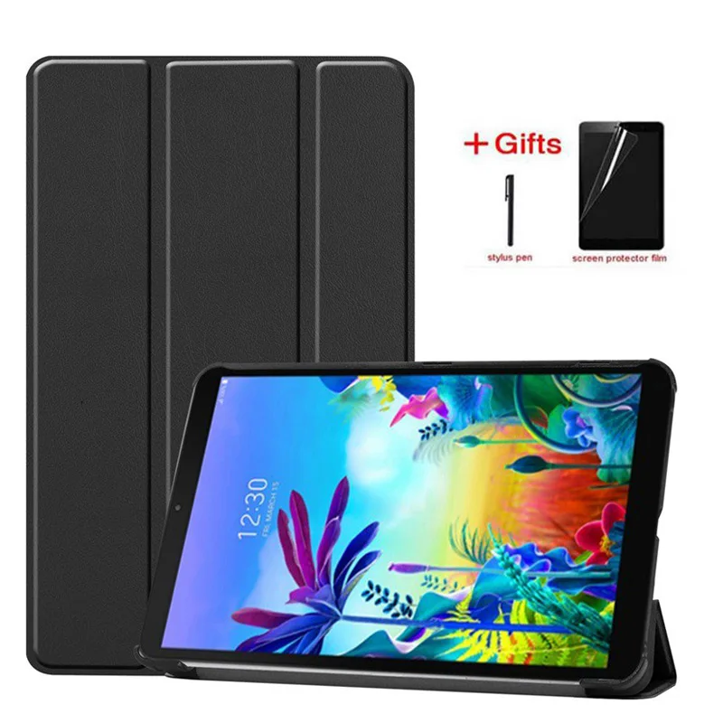 Magnetic Folding PU Leather Case for LG G PAD 5 10.1 2019 Smart Funda Cover tablet case+Film+ Pen | Компьютеры и офис