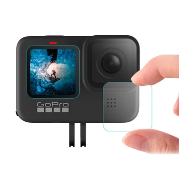 

Sports Camera Front Rear Screen Lens Films for GoPro Hero9 9H 2.5D Tempered Glass Protective Covers for Go Pro Hero9 Accessories