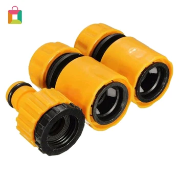 

3pcs Garden Water Pipe Sealing Connectors Hose Fittings Irrigation System Connector Water Gun Adapter Quick Fitting Adapter Cozy