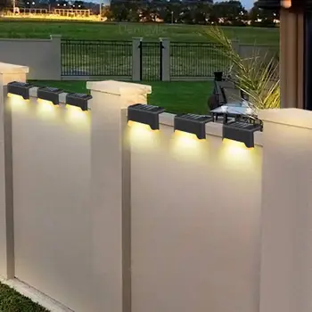 

Hot 1/4/8pcs Solar Deck Lights IP65 LED Lamps For Outdoor Pathway Stairs Steps Fence Yard Low Power Consumption And Power Saving