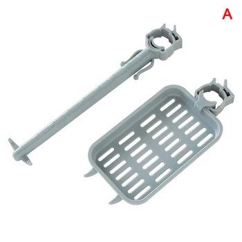 

Kitchen Bathroom Faucet Drain Storage Holder Clip-on Soap Dish and Towel Rack Kitchen Accessories PI669