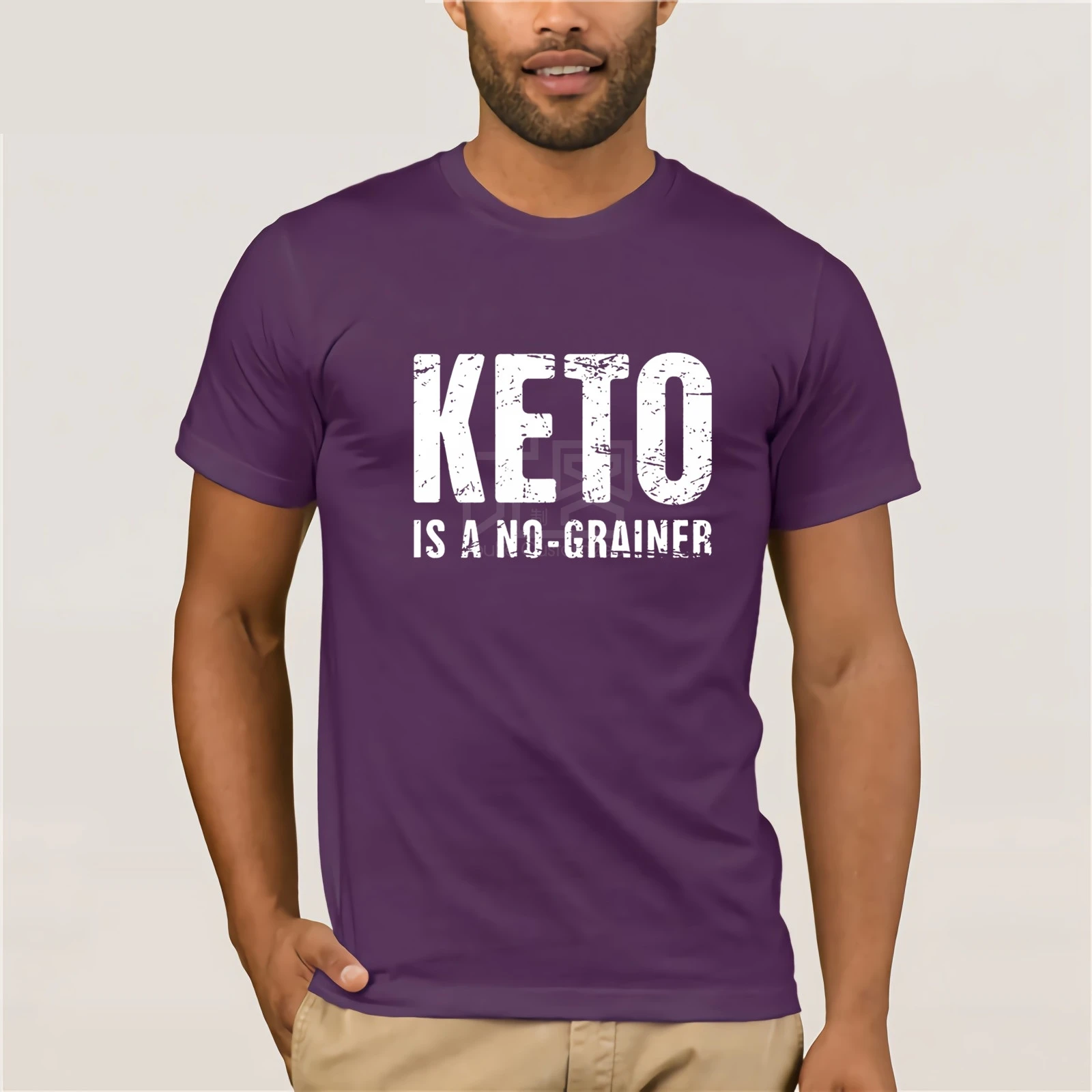 Keto Is A No Grainer t-shirt Classical Top Tee Letter Round Collar Tshirt For Men Clever 2018 Print Cute Keto Is A No Grainer t-shirt Classical Top Tee Letter Round Collar Tshirt For Men Clever 2018 Print Cute