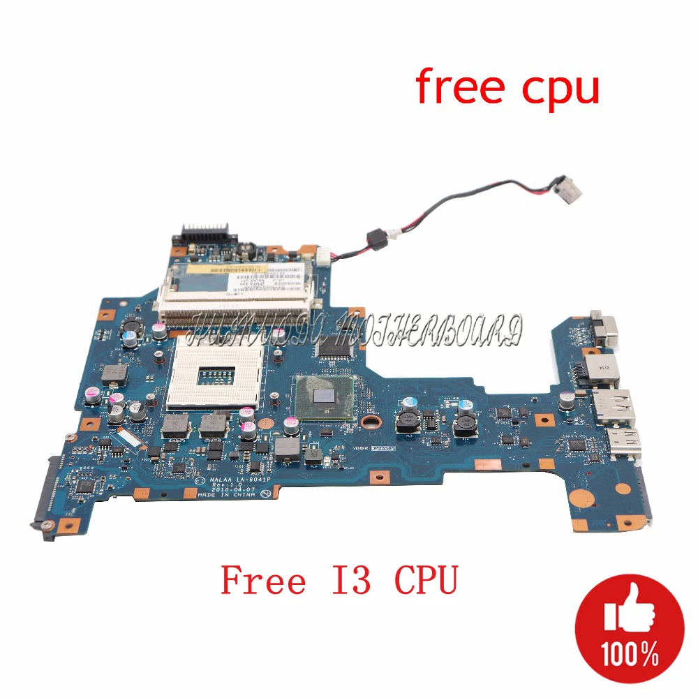 Материнская плата NOKOTION для ноутбука Toshiba Satellite L670 L675 DDR3 HM55 GMA HD K000103760|main board|motherboard