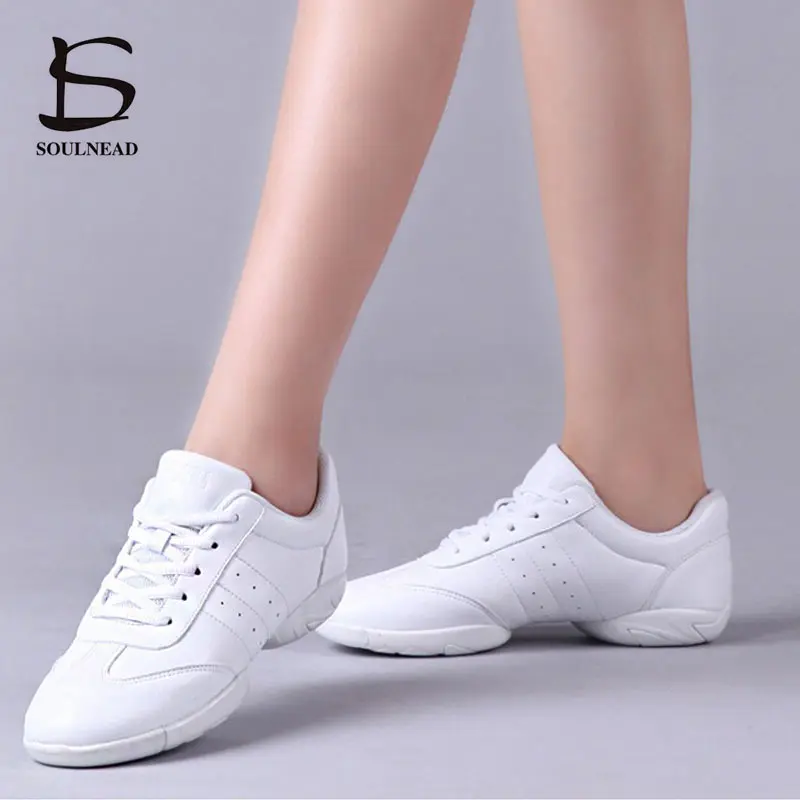 Aerobics Dance Shoes Women's Sneakers White Professional Training Gym Sports Shoe Girls Dancing Ladies Lightweight Fitness Shoes