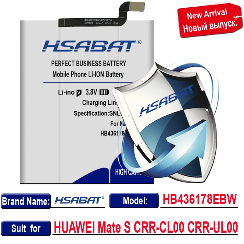 HSABAT 5300 мА/ч, Батарея для HUAWEI Коврики S CRR-CL00 CRR-UL00 Ascend Коврики 7 Коврики 7 Коврики 8 Коврики 8 MT7 TL00 NXT-AL10 NXT-TL00 NXT-CL00 - Цвет: for Mate S