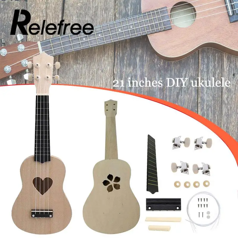 

Hands-On Ability Student DIY Ukulele Ukulele Art 3 Style Tilia Raw Wood Color Handicrafts Musical Instruments DIY Ukuleles Draw