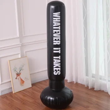 

1.6M Inflatable Boxing Target Punching Bag Standing Home Gym Fitness Training Tool Reduce Pressure Relief Tumbler Sandbag
