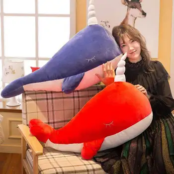 

Big Fish Kun Plush Toy Whale Stuffed Animals Pillow Narwhal Shark Toy Stuffed Animals