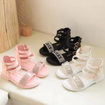 

New Girls summer fashion Roman boots High-top girls sandals kids gladiator sandals toddler child sandals girls high shoes