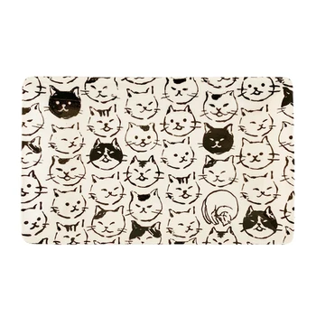 

Cats Pattern Dessert Plates Kitty Rectangle Breakfast Trays Tableware for Home Kitchen Party Decorations Ornaments