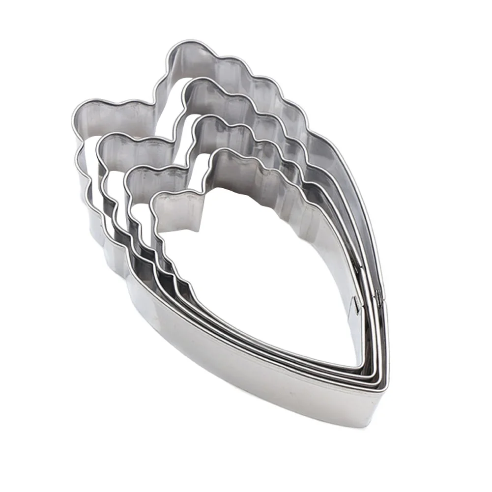 10 Stainless Steel Flower Petal Cookie Cutter Cupcake Mold Fondant Cake Mould DIY Decor MU8669 - Цвет: 10