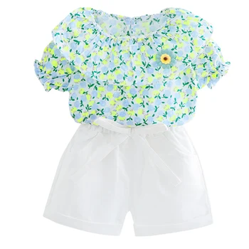 

New Summer Baby Girl Clothes Suits Children Cotton Cute T Shirt Shorts 2Pcs/sets Toddler Fashion Costume Infant Kids Tracksuits