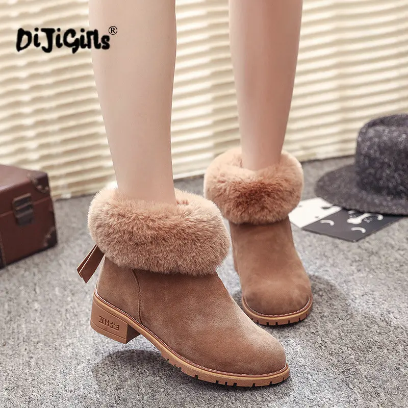 High quality winter new snow women ankle martin boots fur wool winter