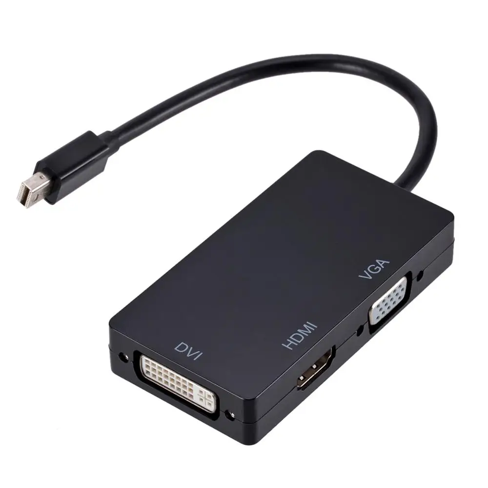 Asunflower мини дисплейный Порт Thunderbolt DP к HDMI VGA DVI адаптер конвертер кабель для IMac Mac Mini Pro Air Book для монитора ТВ