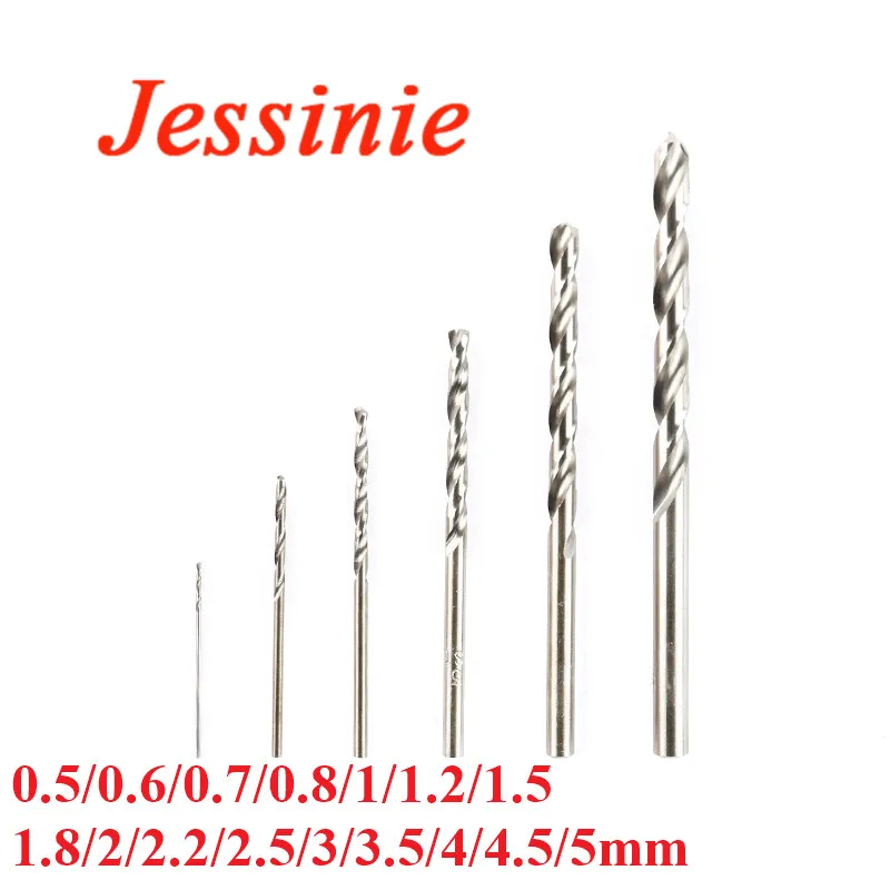 2PCS Twist Drill Head 0.5/0.6/0.7/0.8/1/1.2/1.5/1.8/2/2.2/2.5/3/3.5/4/4.5/5mm Metal Drilling Stainless Steel Hole Bit | Электронные
