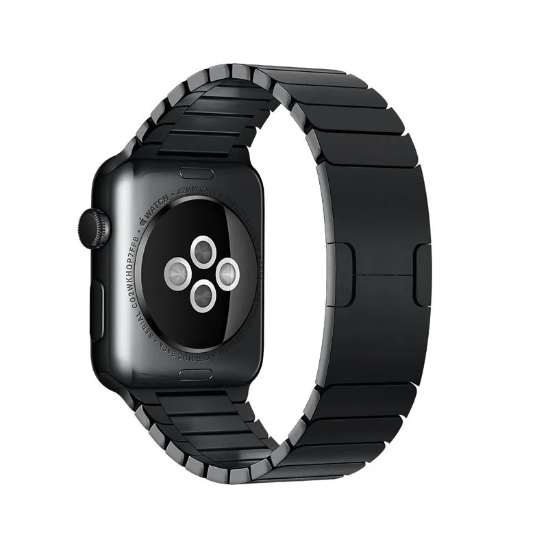 Ремешок из нержавеющей стали 316L для Apple Watch 4 звеньевой браслет 5 44 мм 40 42 38 3