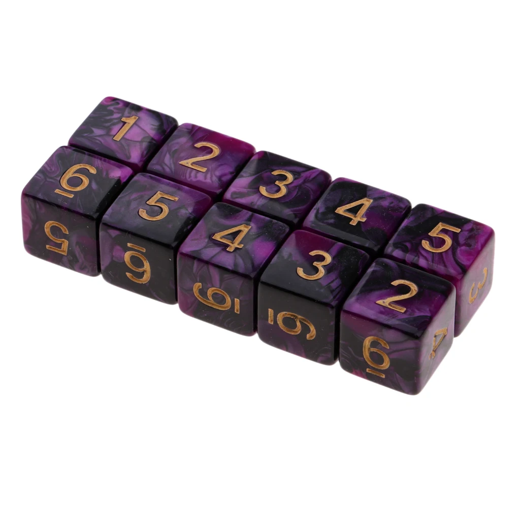 20pcs 6-sided Game Dice 16mm Dice For Board Games/Teaching Math