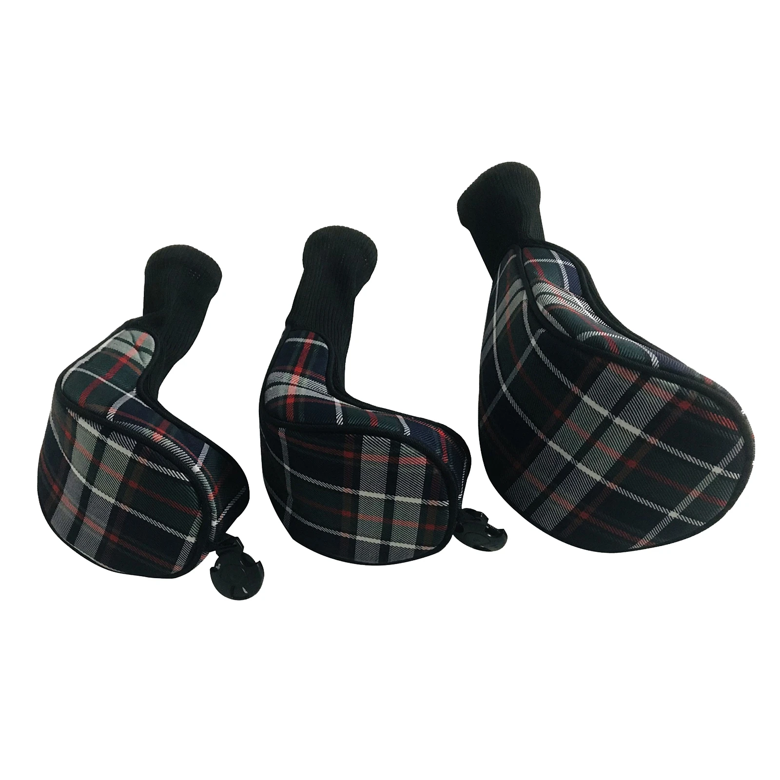 3x Premium Golf Club Headcovers Woods Drivers Fairway Hybrid Protector 1 3 5 7 X