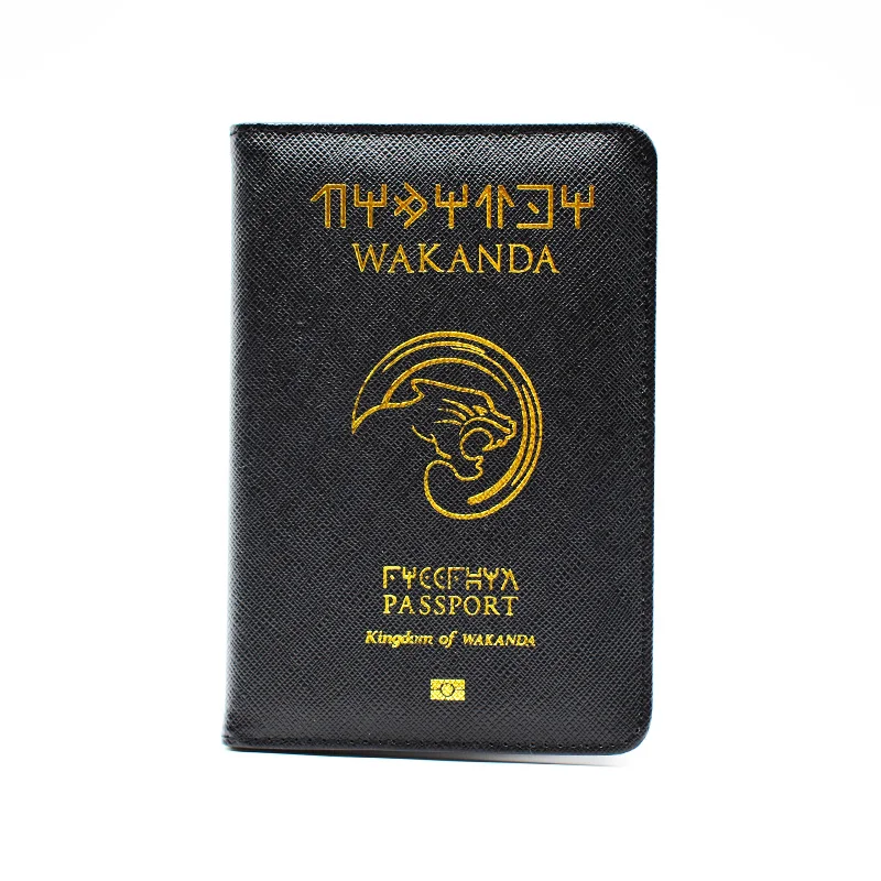 wakan da01 Черный Слитерин Хогвартс Унисекс из искусственной кожи держатель для паспорта Rfid Обложка для паспорта черная Дорожная защита для паспорта держатель для карт - Цвет: wakan da01