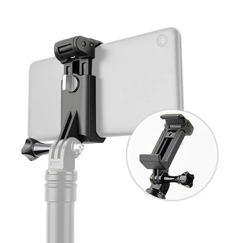 

New Mobile Phone Vlog Clip Mount Selfie stick Monopod Clamp Holder for GoPro for iPhone Samsung Huawei Smartphone Tripod Adapter