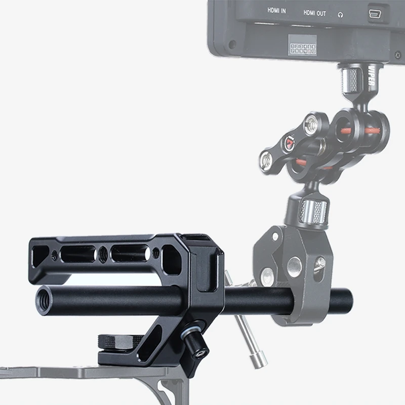 Uurig R008 Dslr ручка с Arca быстроразъемный 4 крепления для холодной обуви металлическим