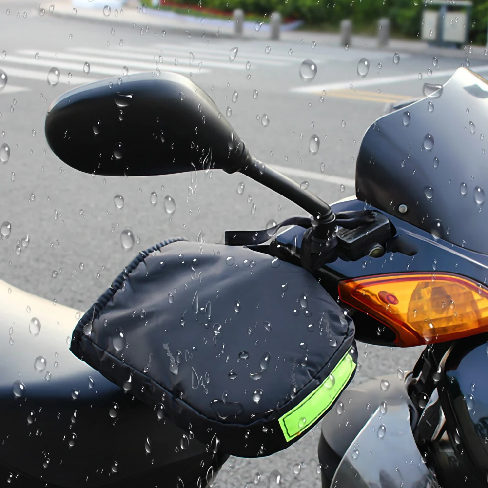 Мотоциклетные перчатки на руль со светоотражающей полосой ветрозащитный
