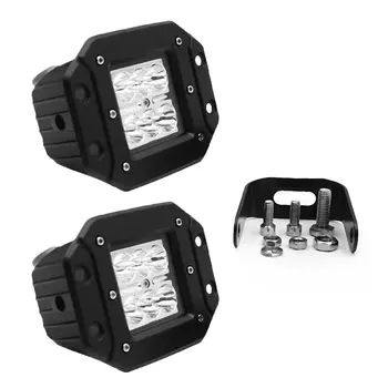 

2 pcs Car LED Light Parking Reverse Light Waterproof Spotlight Floodlight Embedded Light 18W Car Modification Accessory
