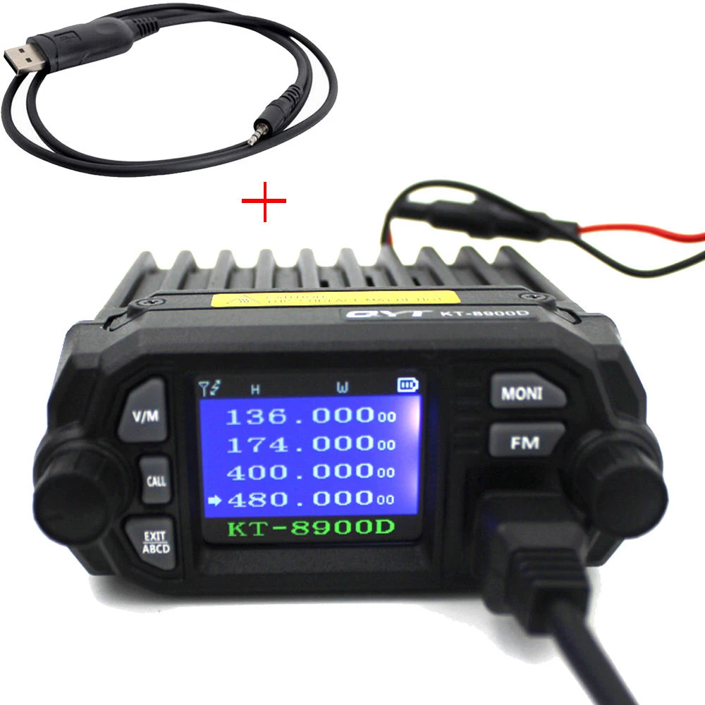 New!!! 12+ KT-8900D 25W Dual band Quad Display 136-174&400-480MHz Large LCD Display Mobile Radio KT8900D 2