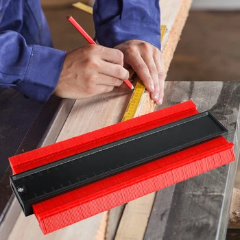 

10-Inch Multi-Purpose Woodworking Tools Irregular Contour Gauges Arc-Scale Contour Gauge ABS Materials For Woodworking Measuring