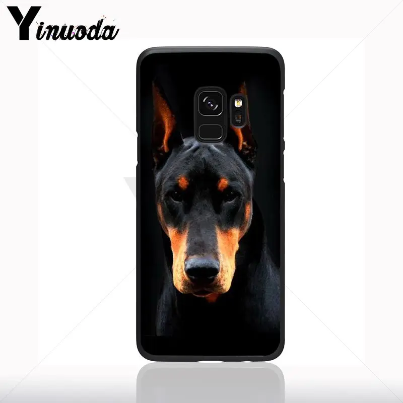 Dachshund Siluet Anjing Silikon Hitam Lembut Ponsel Case untuk Samsung Galaxy S10plus S9 S8plus S10e A50 A70 A10 Ponsel