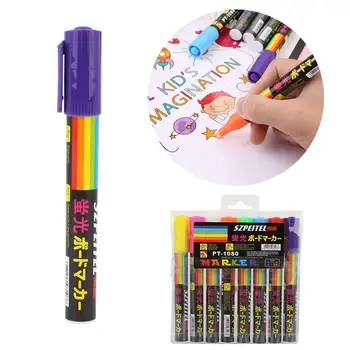 

Marker Pens Colorful 8Pcs/Box Oblique Tip Electronic School Blackboard Liquid Chalk Erasable Fluorescent Writing Board