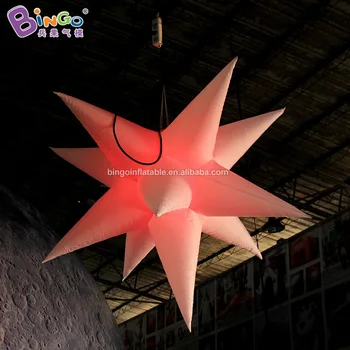 

LED shining star inflatable 15 angles lighting stars decoration customized for night pub event performance show light