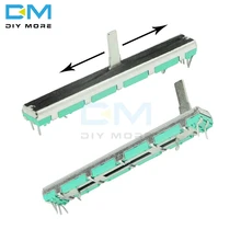 Потенциометр резистор B103 B10K Ом Двойной линейный 10K 75 мм SC6080GH Регулировка скольжения Двойной линейный роторный углеродистой пленки