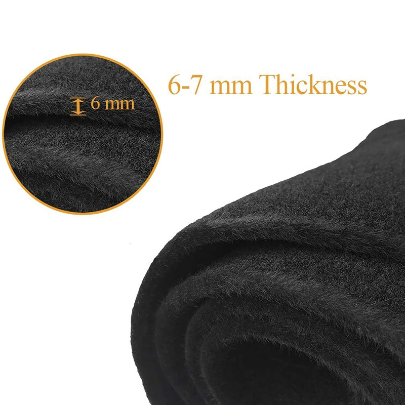 Dashboard Cover Dash Cover Mat Fit for Ford F150 F250 F350 Bronco 1992 1993 1994 1995 1996 (Black) Y73