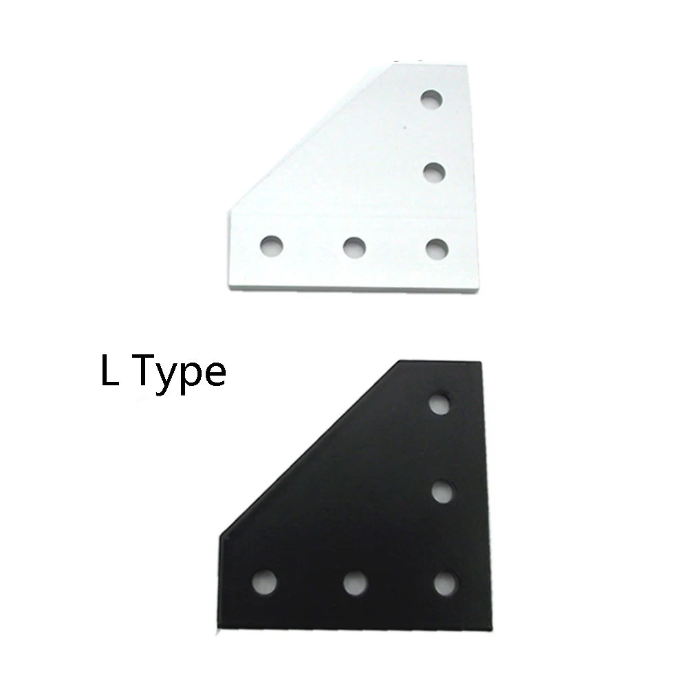 / 3030 with 5 hole L T type 90 Degree Joint Board Plate Corner Angle Bracket Connection for Aluminum Profile