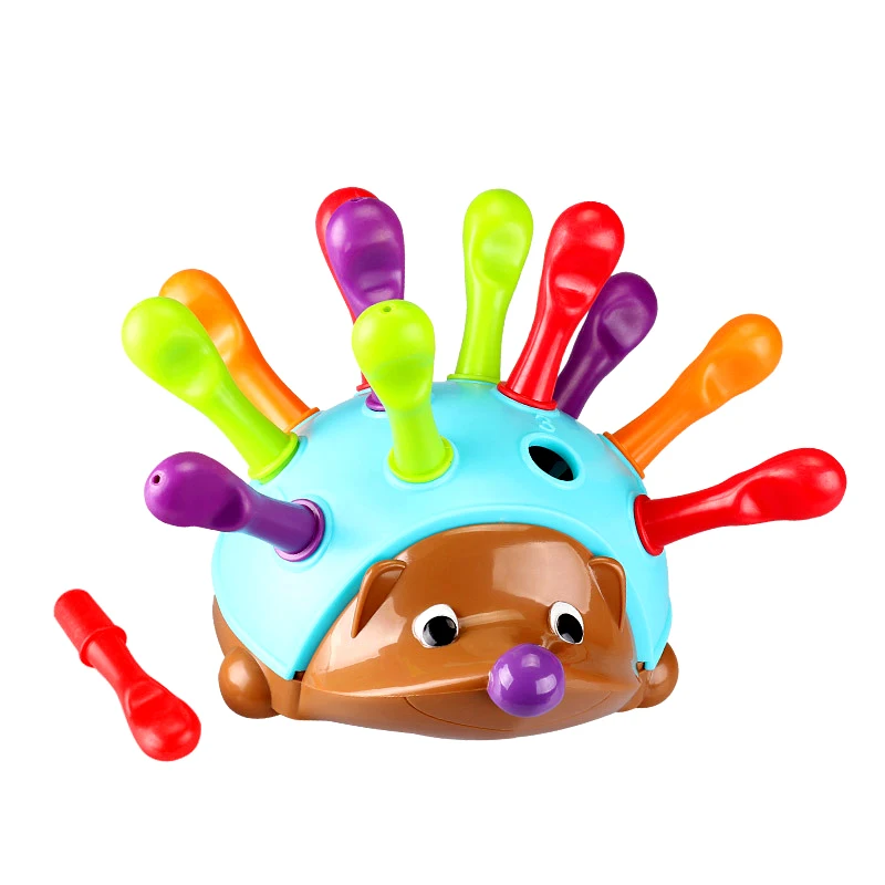 Training Focused on Children's Fine Motor Hand-Eye Coordination Fight Inserted Hedgehog Baby Educational Toy |