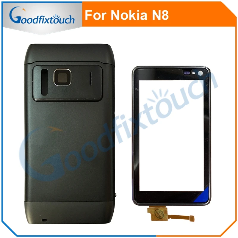 Задняя крышка батарейного отсека для Nokia N8 8 задняя задний корпус + рамка мелкие