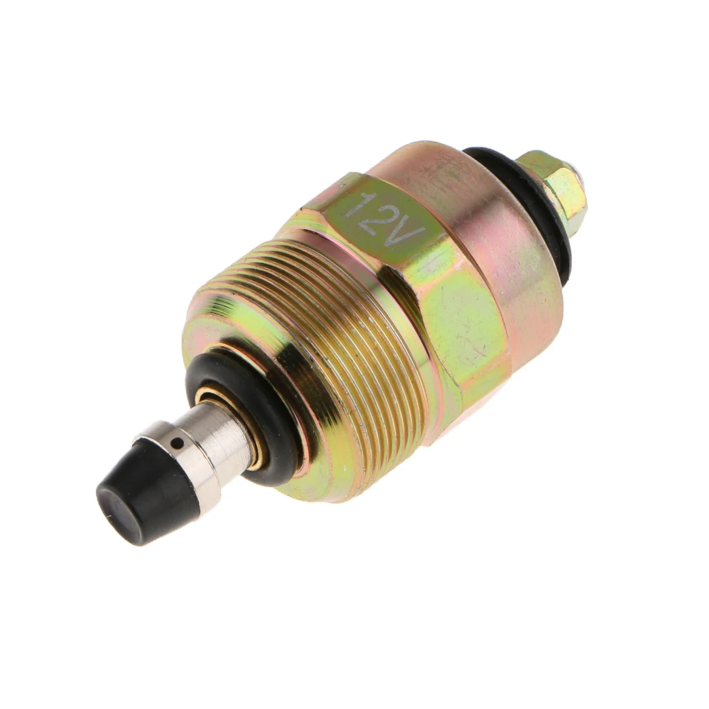 Fuel Shut Solenoid Valve 12V Yellow Injection Pump Fuel Shut Off Solenoid Valve For Dodge For Isuzu 0330001015