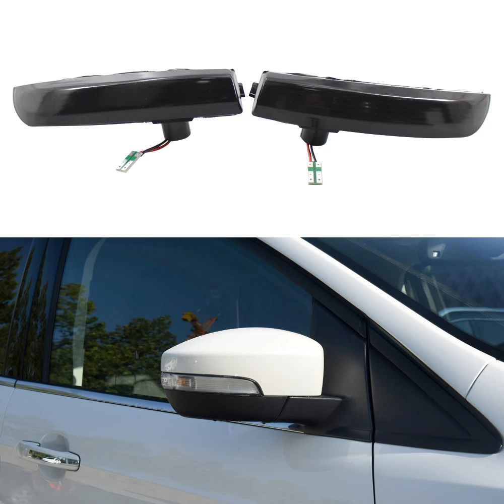

Dynamic Turn Signal Lights LED Side Wing Rearview Mirror Sequential Indicator Lamp For Ford Kuga Escape EcoSport Flashing Lights