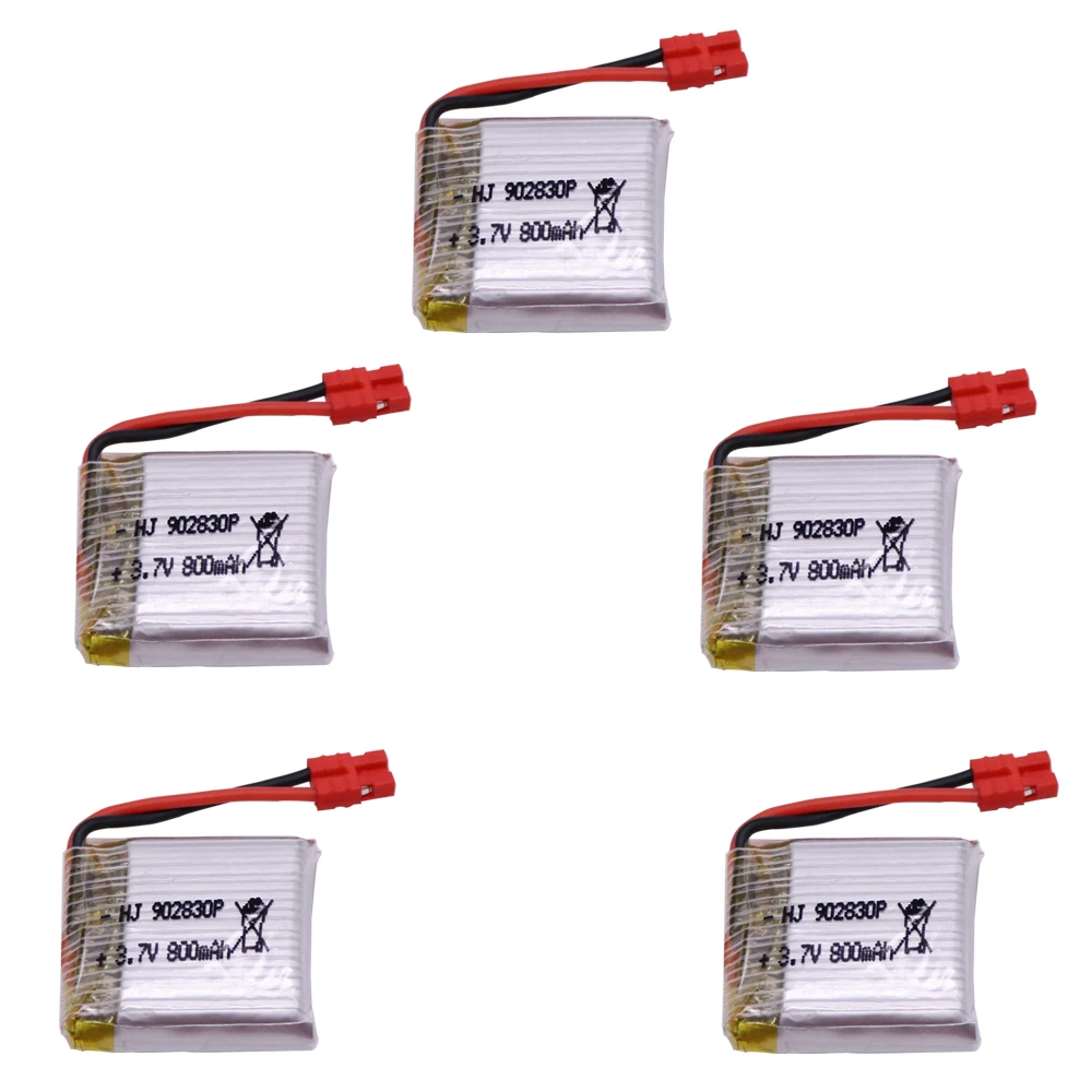 Аккумулятор lipo 3 7 в 800 мА ч 1-10 шт. для Дронов Syma X21 / X21w x26 запасные части